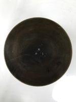 Japanese Copper Brazier Fire Pit 2pc Set Vtg Hibachi Wood Box Brown PX795