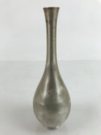 Japanese Copper Flower Vase Vtg Kabin Ikebana Arrangement Silver Unsigned FK110