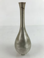 Japanese Copper Flower Vase Vtg Kabin Ikebana Arrangement Silver Unsigned FK110