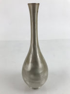 Japanese Copper Flower Vase Vtg Kabin Ikebana Arrangement Silver Unsigned FK110