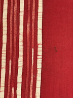 Japanese Cotton Fabric Sheet Music Book Folder Vtg Fuhonbasami Red Stripe KB80