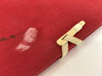 Japanese Cotton Fabric Sheet Music Book Folder Vtg Fuhonbasami Red Stripe KB80