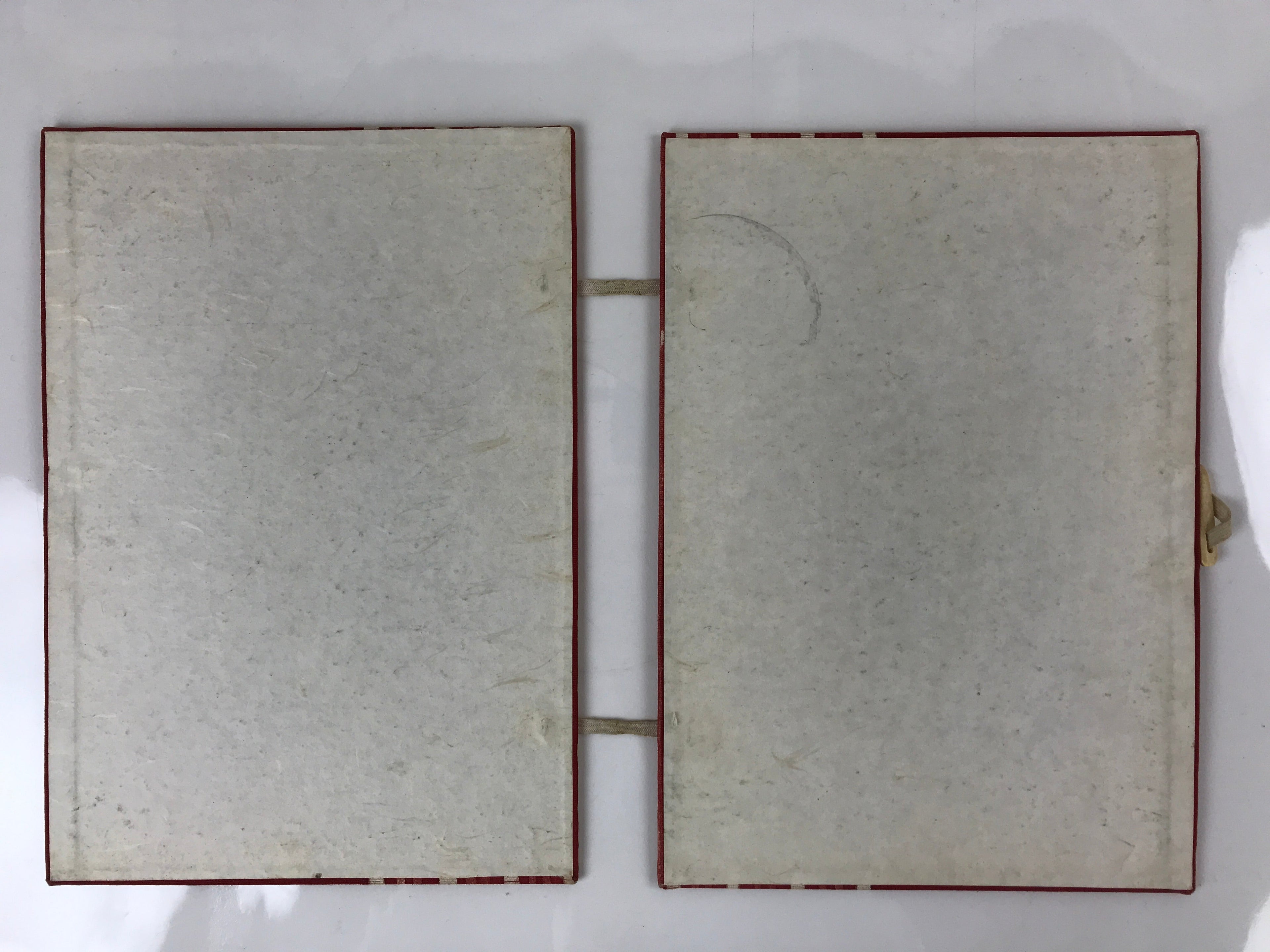 Japanese Cotton Fabric Sheet Music Book Folder Vtg Fuhonbasami Red Stripe KB80