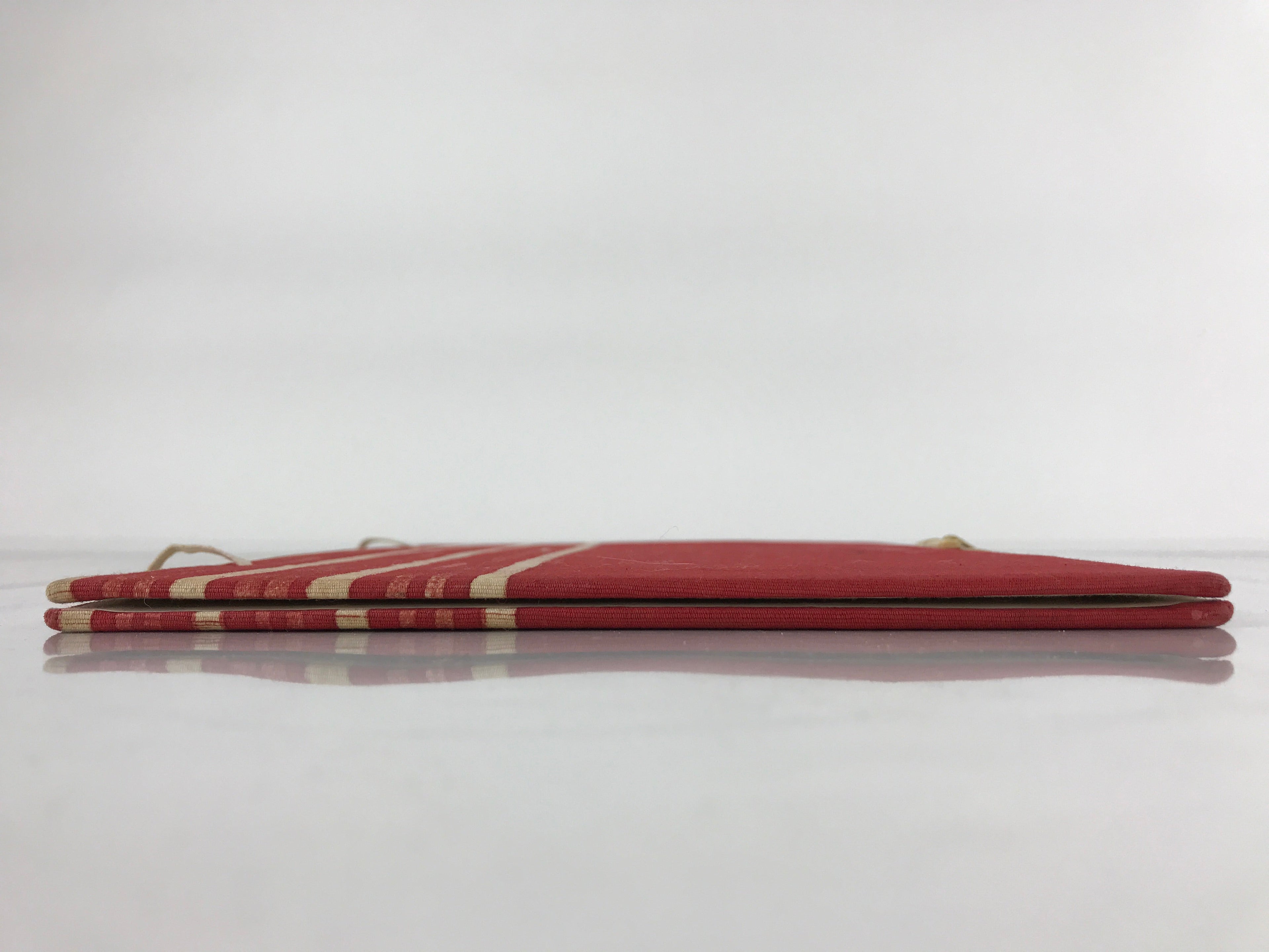 Japanese Cotton Fabric Sheet Music Book Folder Vtg Fuhonbasami Red Stripe KB80