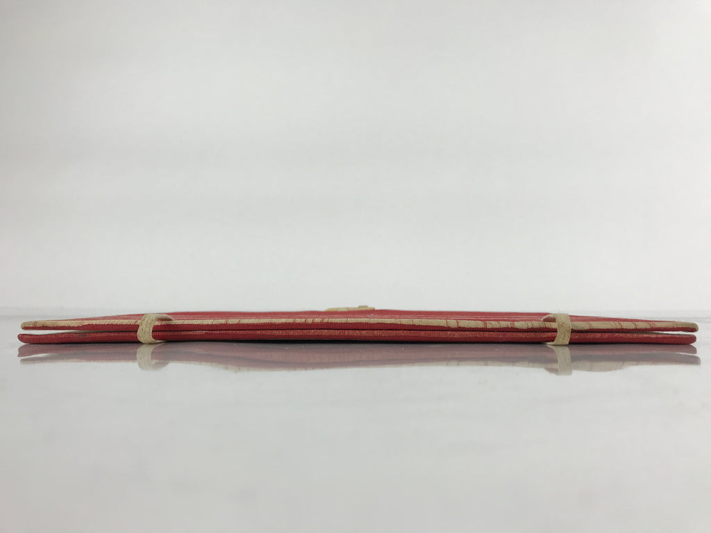 Japanese Cotton Fabric Sheet Music Book Folder Vtg Fuhonbasami Red Stripe KB80