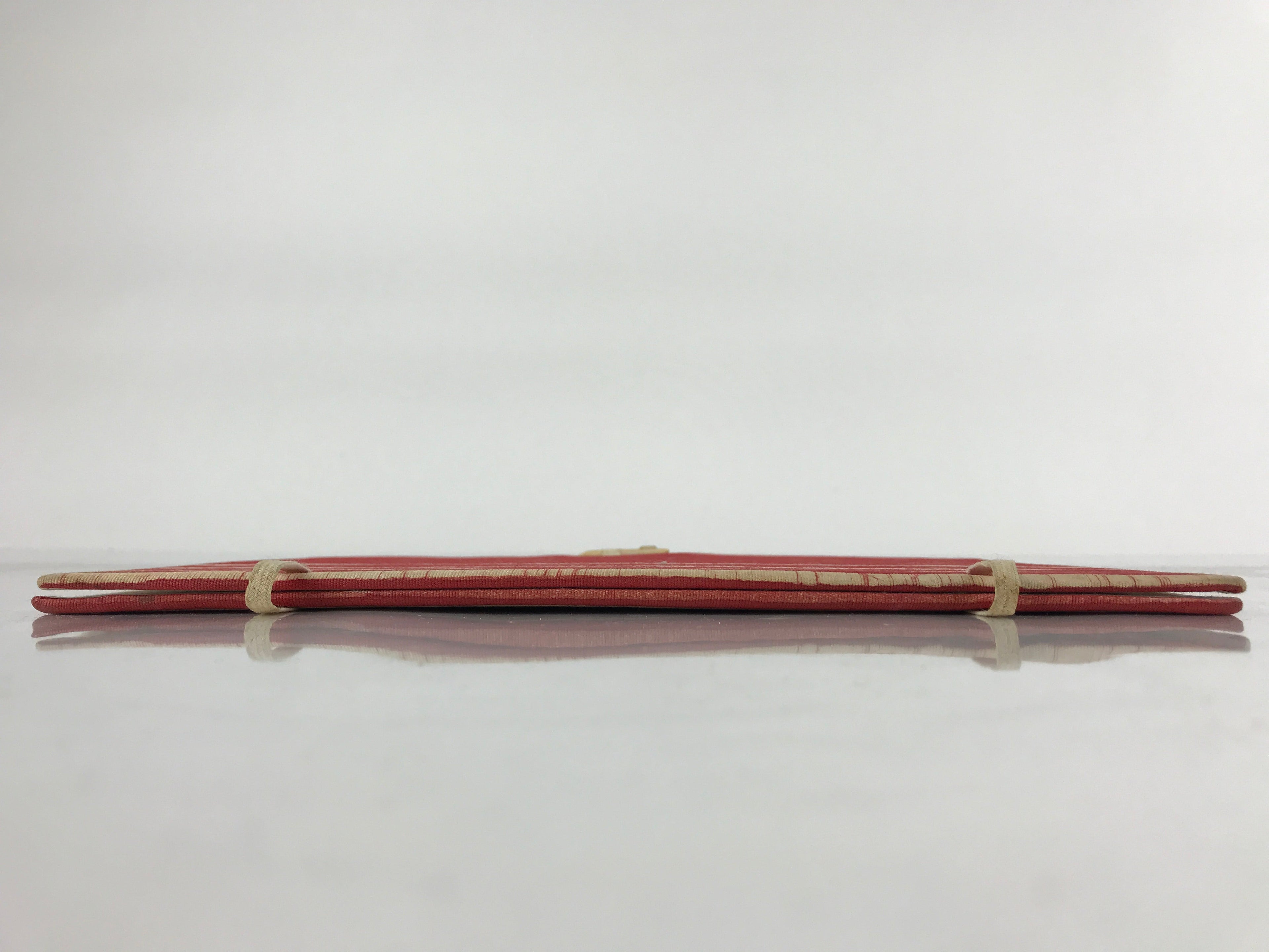 Japanese Cotton Fabric Sheet Music Book Folder Vtg Fuhonbasami Red Stripe KB80