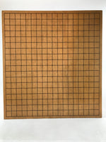 Japanese Covered Wooden Go Board Vtg Igo Game Table Goban Leg 19X19 Grid GB88