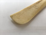 Japanese Cow Bone Spatula Vtg Sewing Marking Creasing Tool Beige Hera JK940