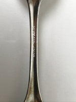 Japanese Cutlery Set Vtg Metal Spoons Forks Strainer Bowl Wood Box Floral JK926