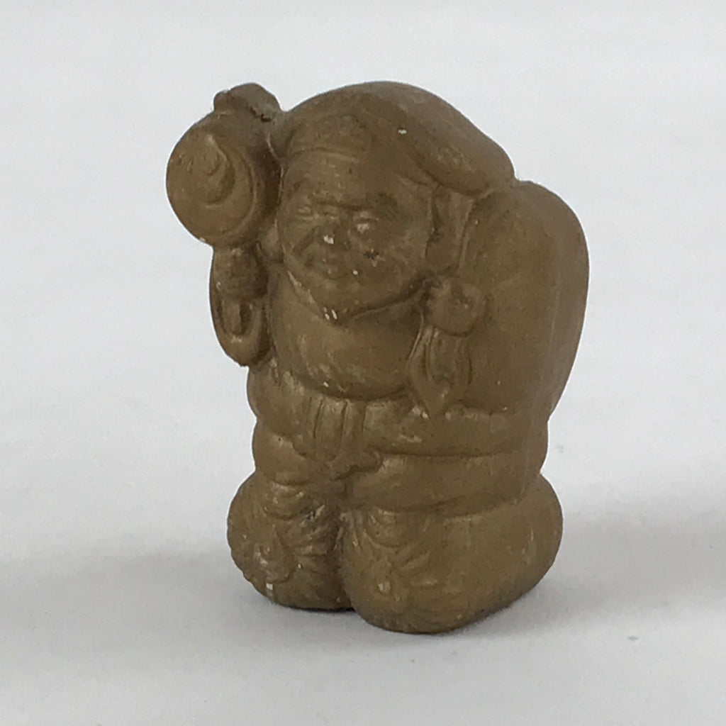 Japanese Daikokuten Ceramic 7 Lucky God Figurine Statue Good Fortune Gold BD930