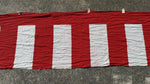 Japanese Decorative Curtain Kohakumaku Vtg Noren Red White Stripes Fabric MK42