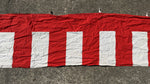 Japanese Decorative Curtain Kohakumaku Vtg Noren Red White Stripes Fabric MK43