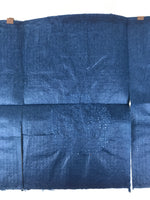 Japanese Decorative Noren Divider Curtain Vtg Washi Paper Blue Gold White JK868