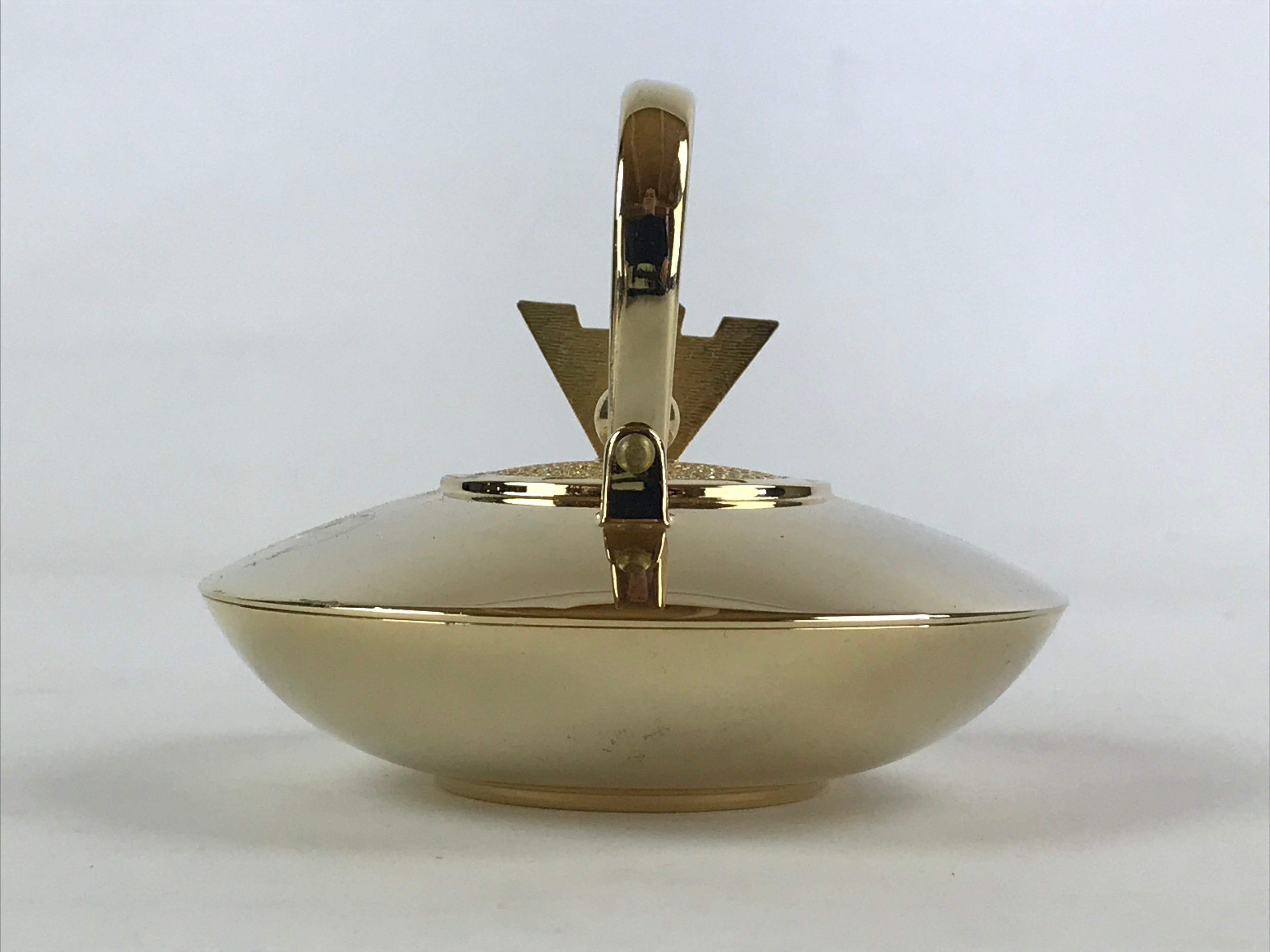 Japanese Decorative Teapot Replica Vtg 24K Gold Plate PY459