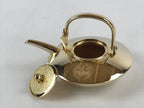 Japanese Decorative Teapot Replica Vtg 24K Gold Plate PY459