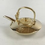 Japanese Decorative Teapot Replica Vtg 24K Gold Plate PY459