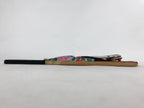 Japanese Decorative Wooden Paddle Hagoita Vtg 2 Shuttlecocks New Years JK620