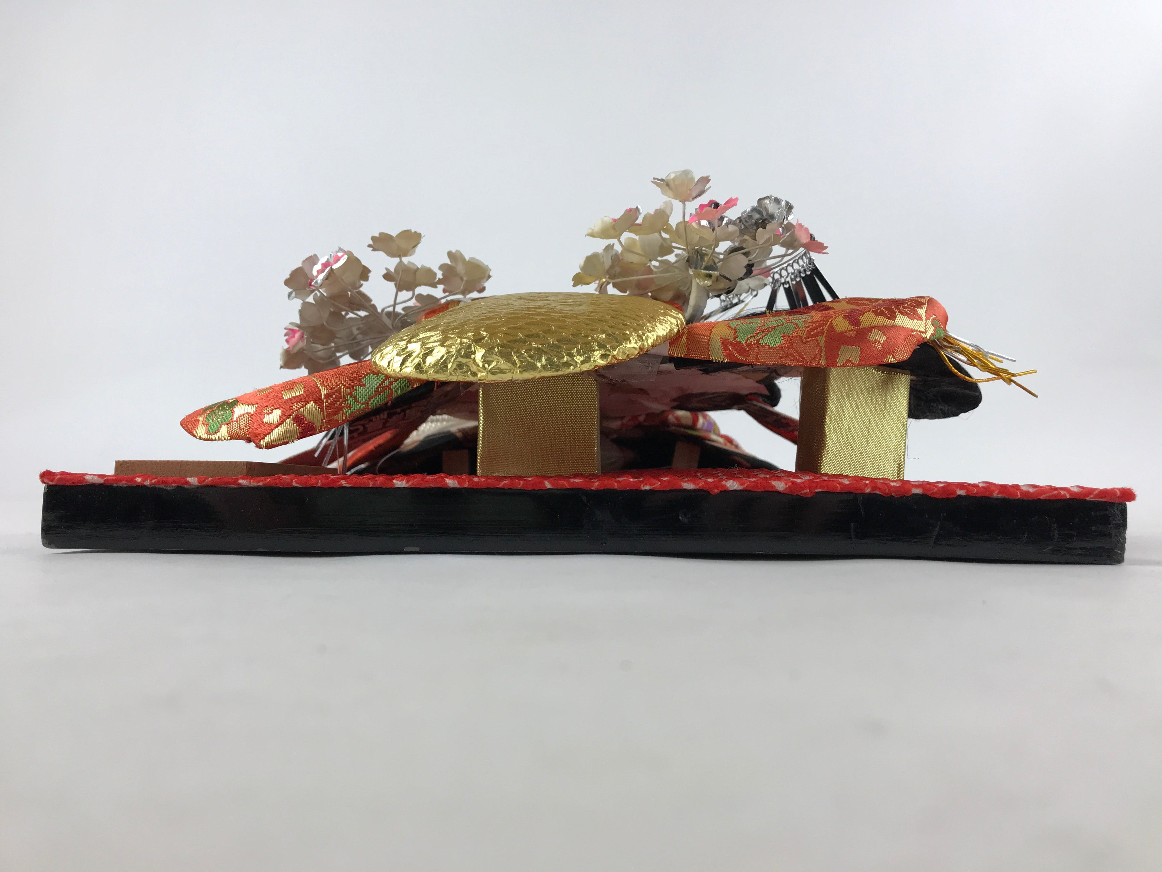 Japanese Decorative Wooden Paddle Hagoita Vtg Geisha Kimono New Years Game JK623