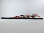 Japanese Decorative Wooden Paddle Hagoita Vtg Geisha Kimono New Years Game JK623