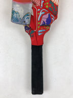 Japanese Decorative Wooden Paddle Hagoita Vtg Geisha Kimono New Years Game JK632