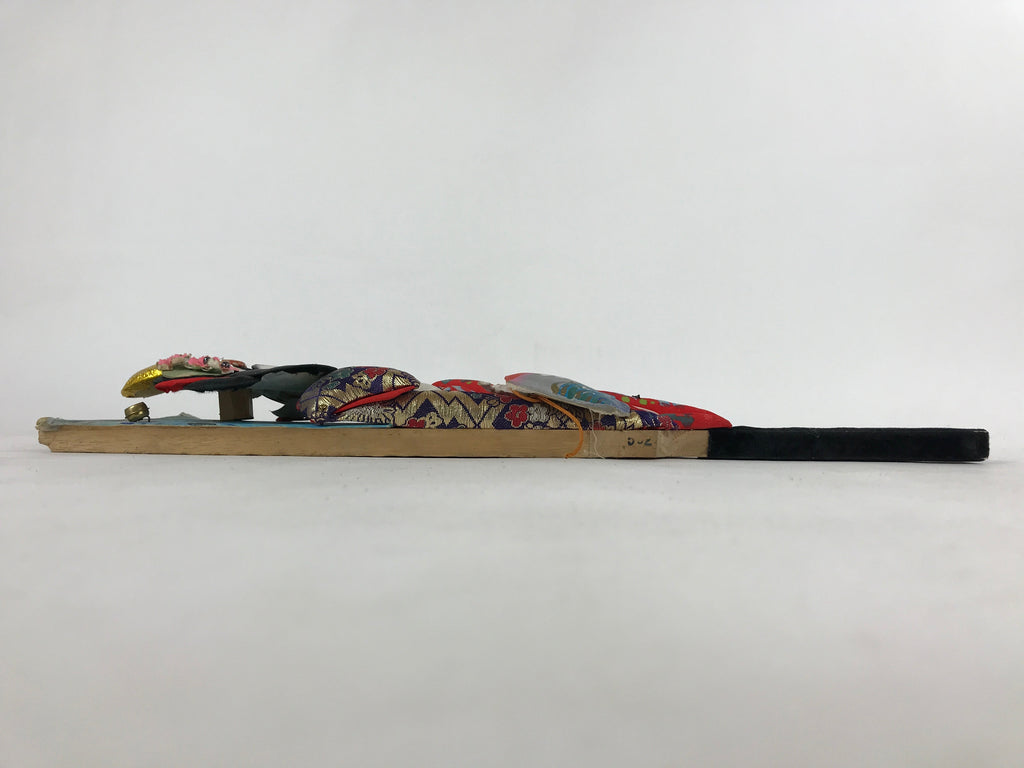 Japanese Decorative Wooden Paddle Hagoita Vtg Geisha Kimono New Years Game JK632