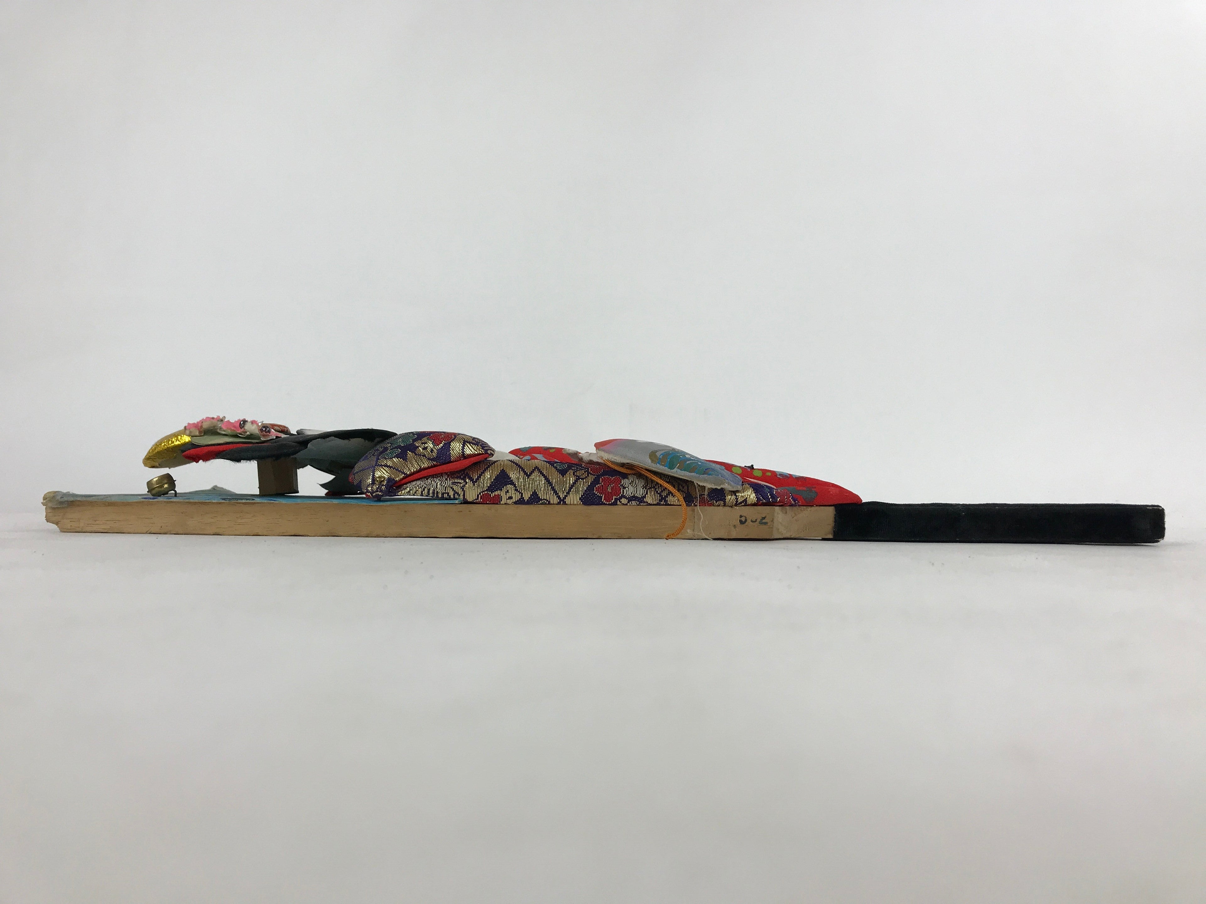 Japanese Decorative Wooden Paddle Hagoita Vtg Geisha Kimono New Years Game JK632