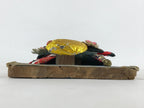 Japanese Decorative Wooden Paddle Hagoita Vtg Geisha Kimono New Years Game JK632
