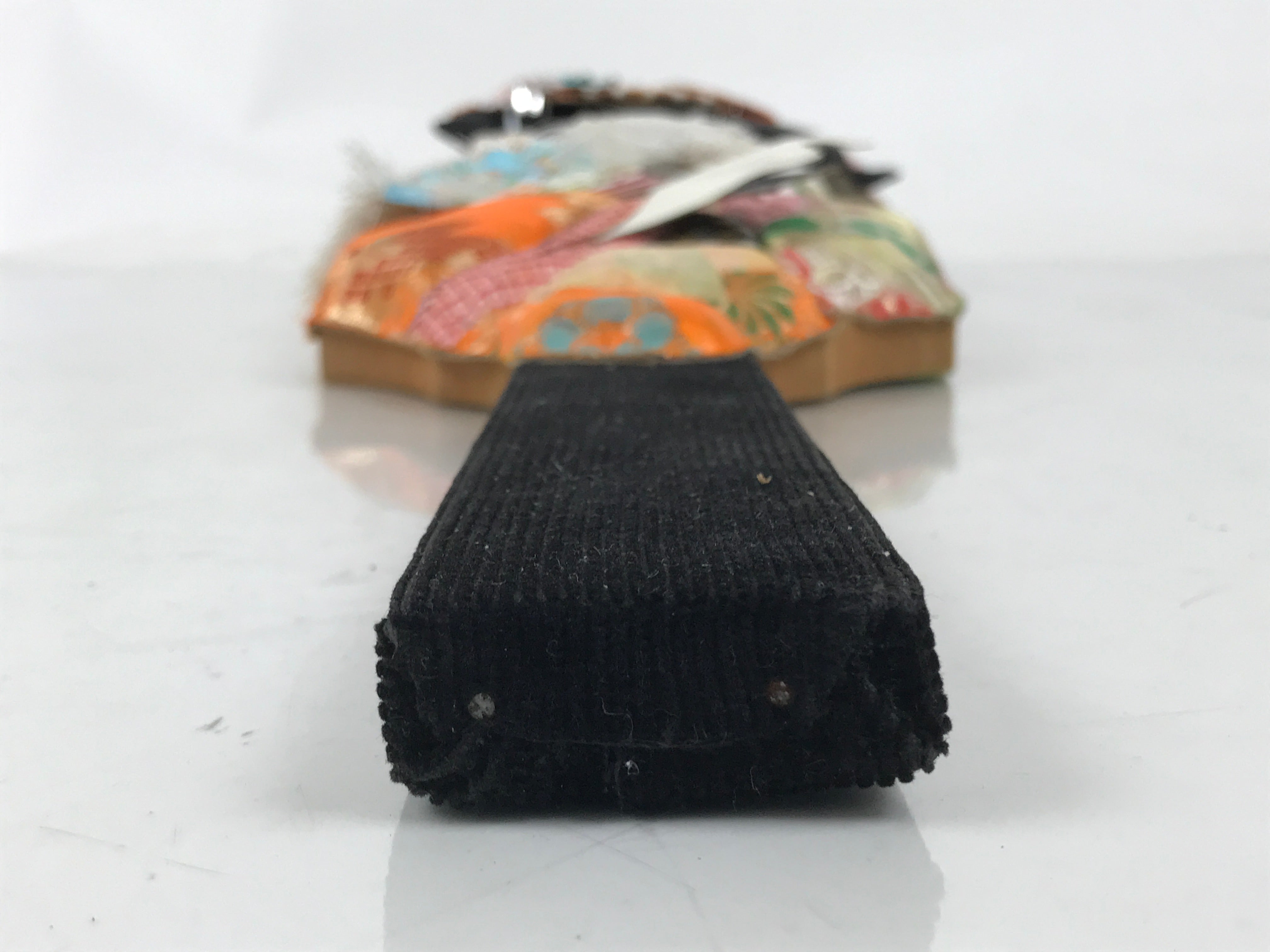 Japanese Decorative Wooden Paddle Hagoita Vtg Geisha Kimono New Years Game JK867