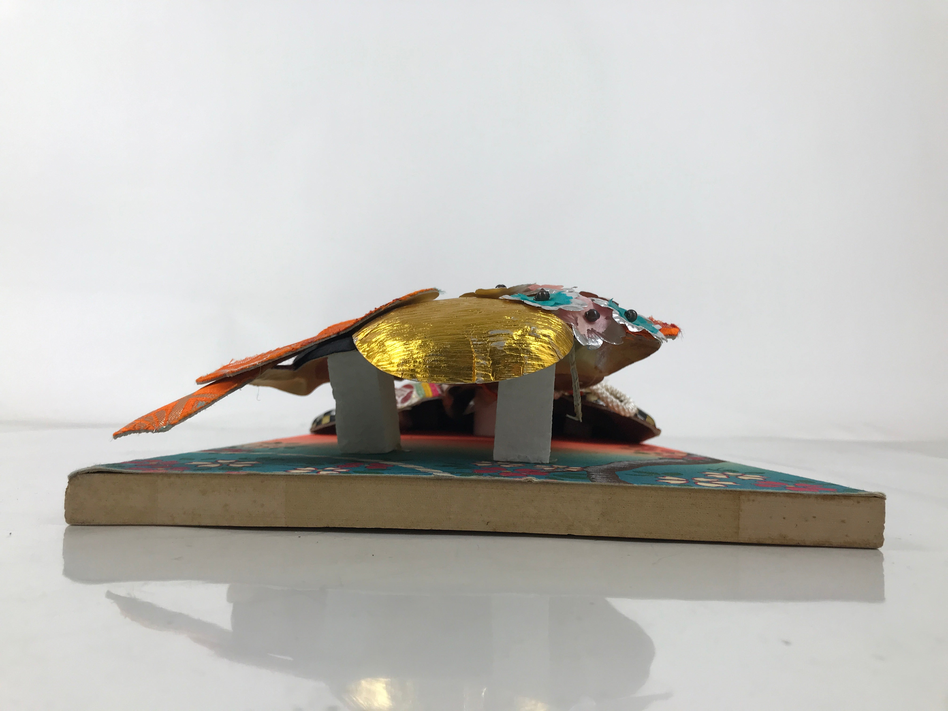 Japanese Decorative Wooden Paddle Hagoita Vtg Geisha Kimono New Years Game JK867