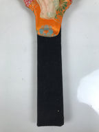 Japanese Decorative Wooden Paddle Hagoita Vtg Geisha Kimono New Years Game JK867