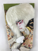 Japanese Decorative Wooden Paddle Hagoita Vtg Kabuki Lion New Years Game JK621