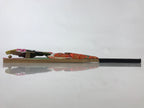 Japanese Decorative Wooden Paddle Hagoita Vtg Kimono Geisha New Years Play JK526