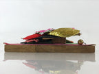 Japanese Decorative Wooden Paddle Hagoita Vtg Kimono Geisha New Years Play JK526