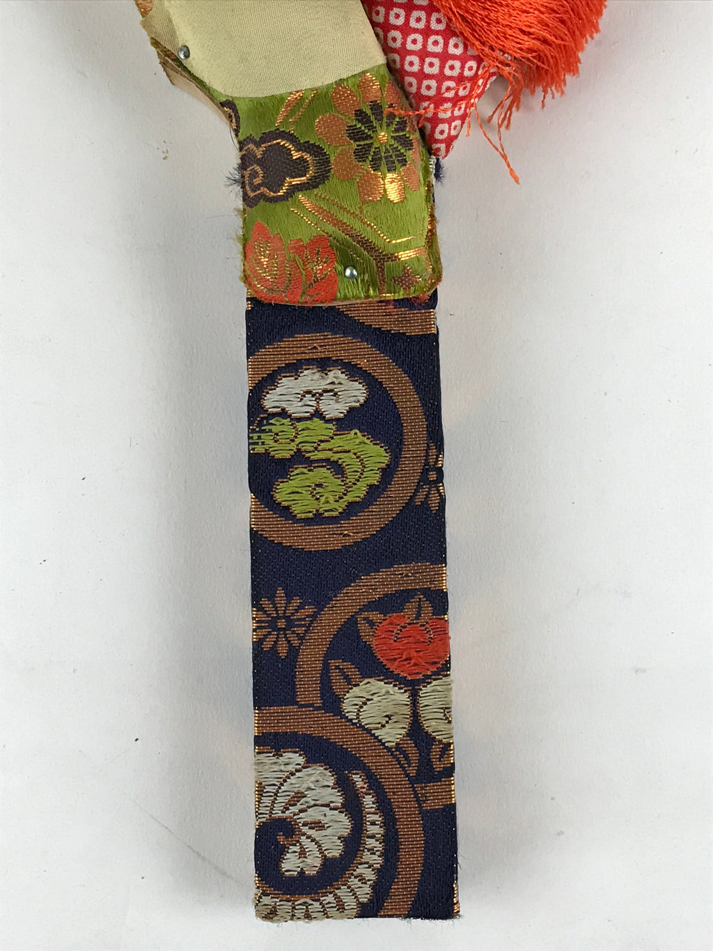 Japanese Decorative Wooden Paddle Hagoita Vtg Kimono Geisha New Years Play JK555