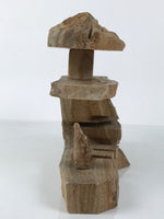 Japanese Decortive Stone Lantern Toro Vtg Okimono Statue Sculpture Brown ST83