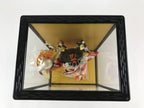 Japanese Doll Glass Case Display Vtg Ningyo Kimono Dancer Figurine BD907