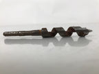 Japanese Drill Bit Woodworking Tool Vtg Carpentry Hole Screw Silver Brown T316