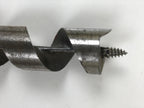 Japanese Drill Bit Woodworking Tool Vtg Carpentry Hole Screw Silver Brown T317