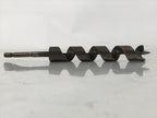 Japanese Drill Bit Woodworking Tool Vtg Carpentry Hole Screw Silver Brown T317