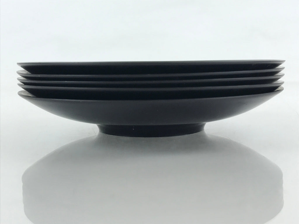Japanese Drink Saucer 5pc Plastic Chataku Coaster Black Yasukuni Shrine UR952