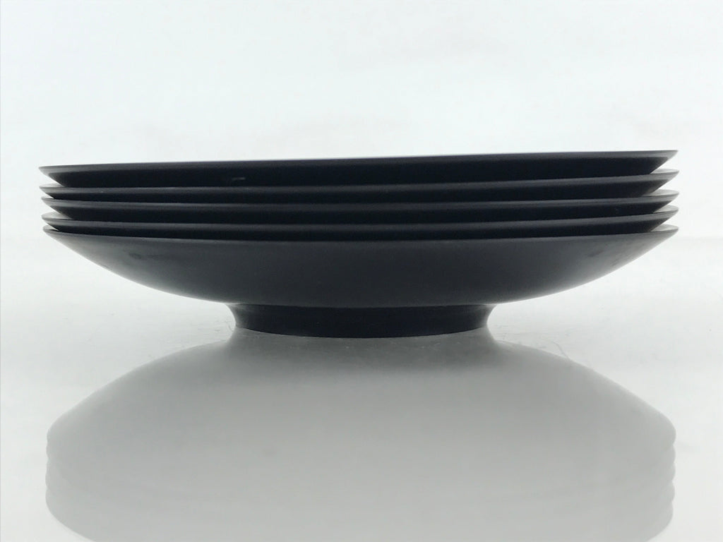 Japanese Drink Saucer 5pc Plastic Chataku Coaster Black Yasukuni Shrine UR952