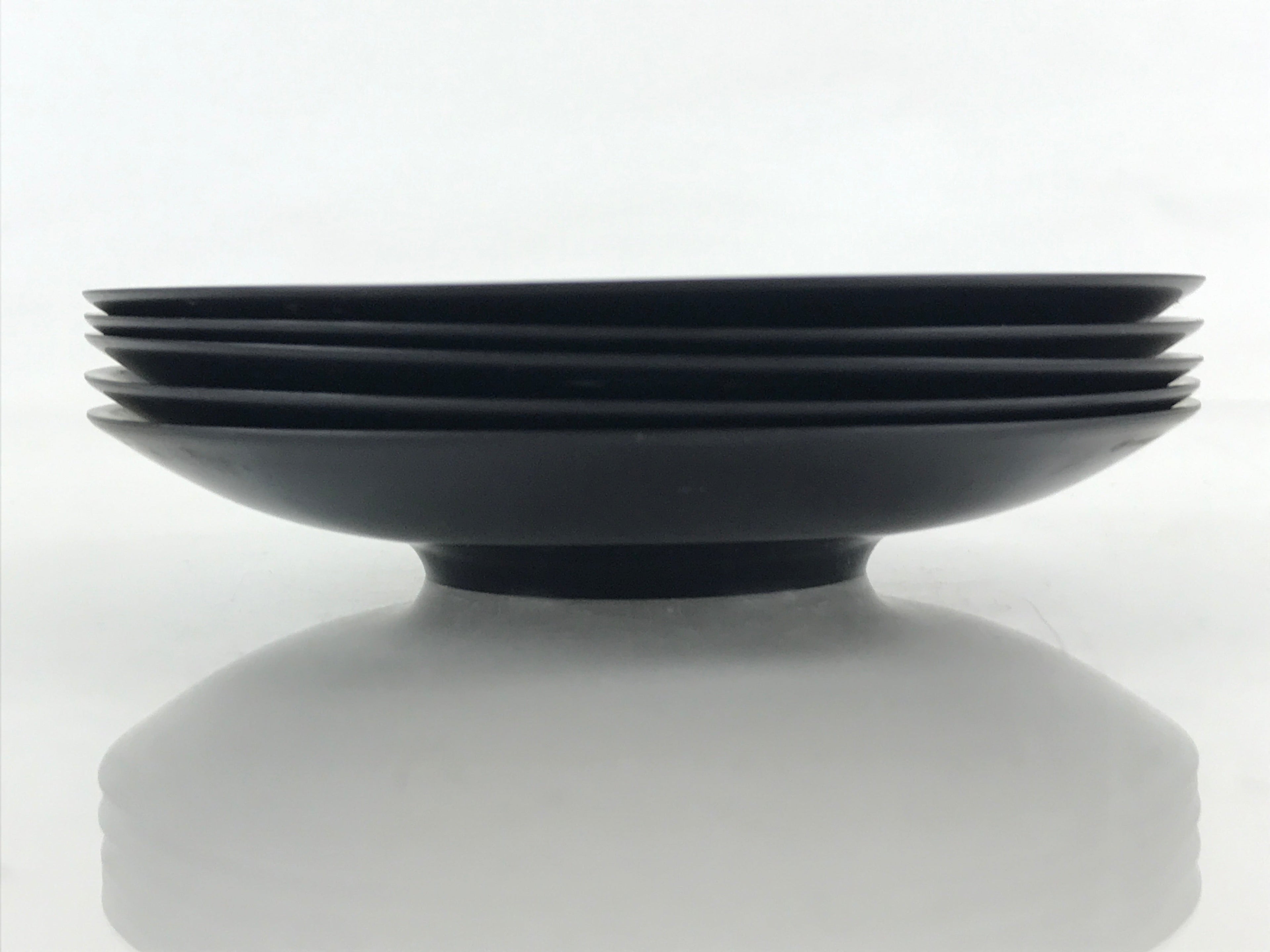 Japanese Drink Saucer 5pc Plastic Chataku Coaster Black Yasukuni Shrine UR952