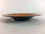 Japanese Drink Saucer Vtg Chataku Coaster Brown Replica Resin Lacquerware QT48
