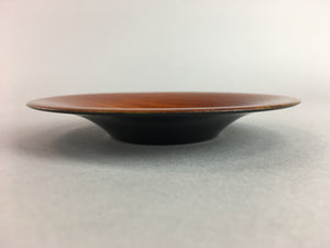 Japanese Drink Saucer Vtg Chataku Coaster Brown Replica Resin Lacquerware UR158