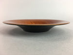 Japanese Drink Saucer Vtg Chataku Coaster Brown Replica Resin Lacquerware UR158