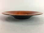 Japanese Drink Saucer Vtg Chataku Coaster Brown Replica Resin Lacquerware UR158