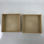 Japanese Drinking Sake Cup Vtg Gold Replica Sakazuki w/Box w/Stand JK757