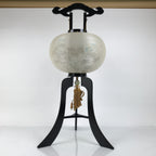 Japanese Electric Gifu Lantern 3 Legs Stand Vtg Obon Autumn Flowers Decor LT110