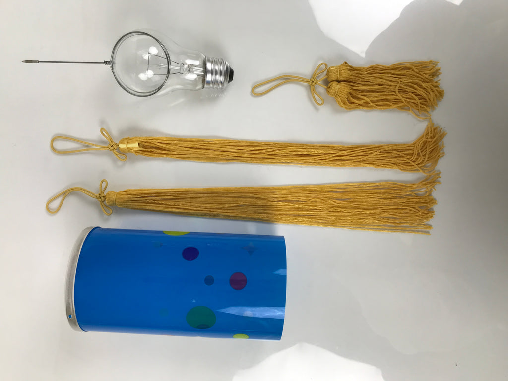Japanese Electric Gifu Lantern 3 Legs Stand Vtg Obon Flowers Chrysanthemum LT108
