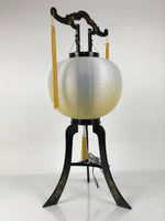 Japanese Electric Gifu Lantern 3 Legs Stand Vtg Obon Flowers Chrysanthemum LT108